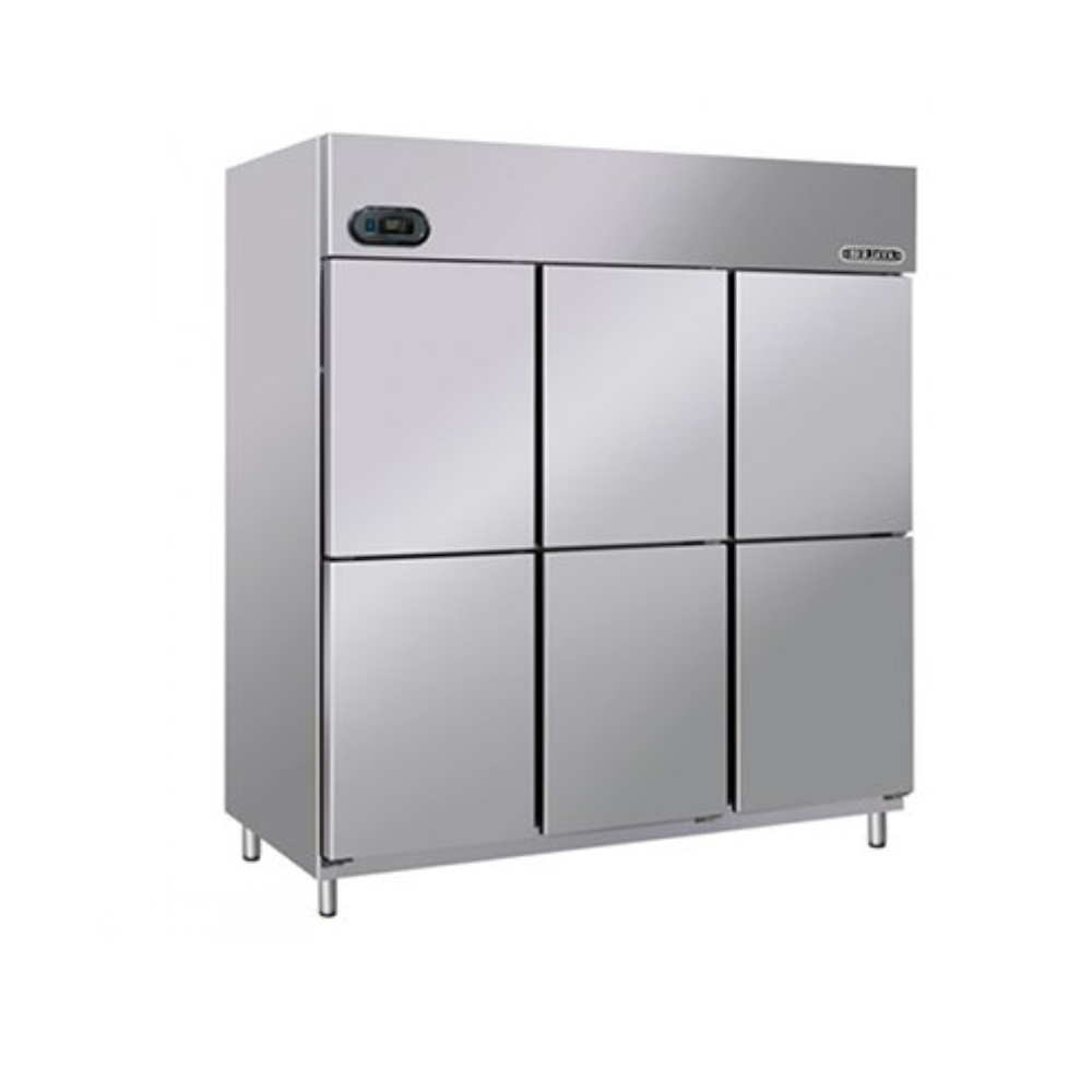 hình ảnh chếch phải tủ đông 6 cánh berjaya bs-6duf-z