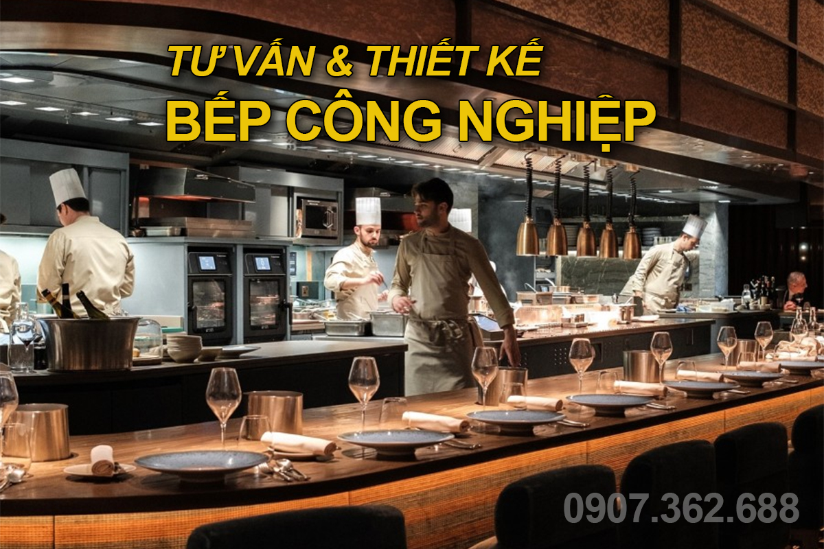 Thiết kế bếp công nghiệp